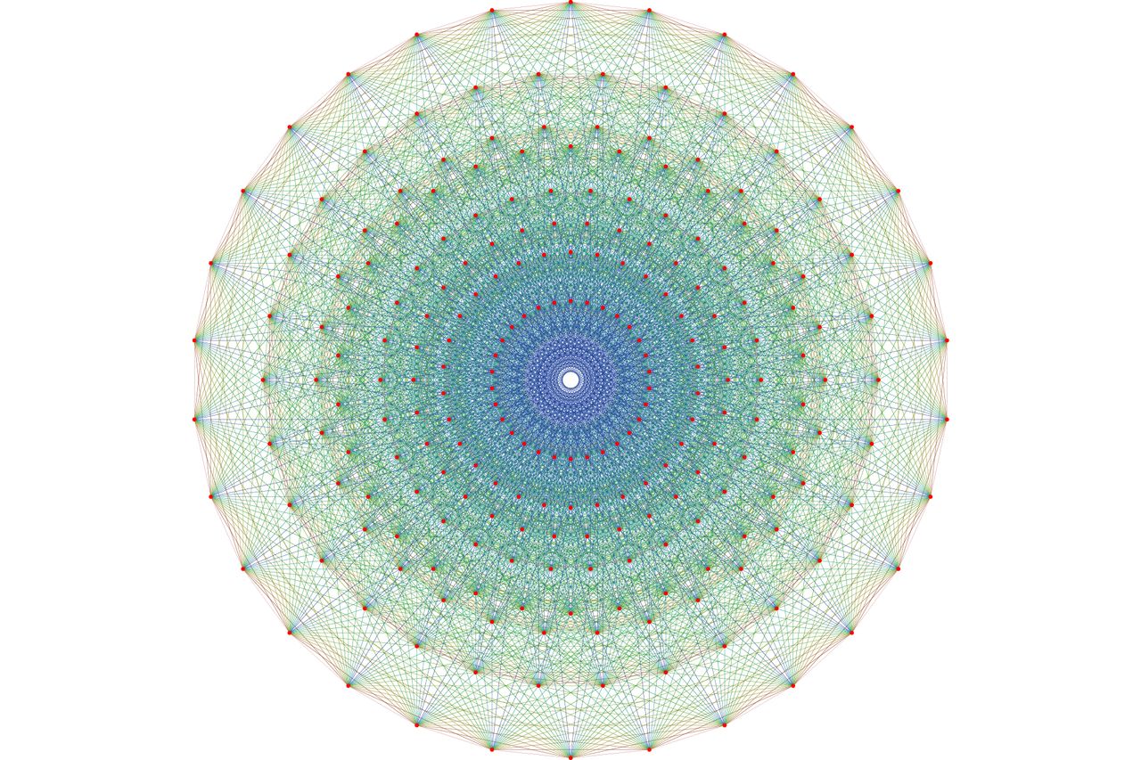 a drawing of an E8 polytope