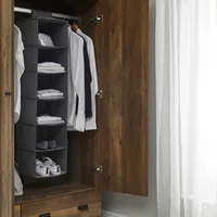 1. Dunelm Hanging Grey Shoe Organiser