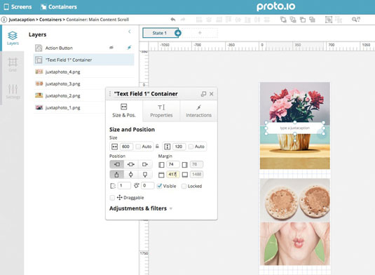 Prototyping: actions