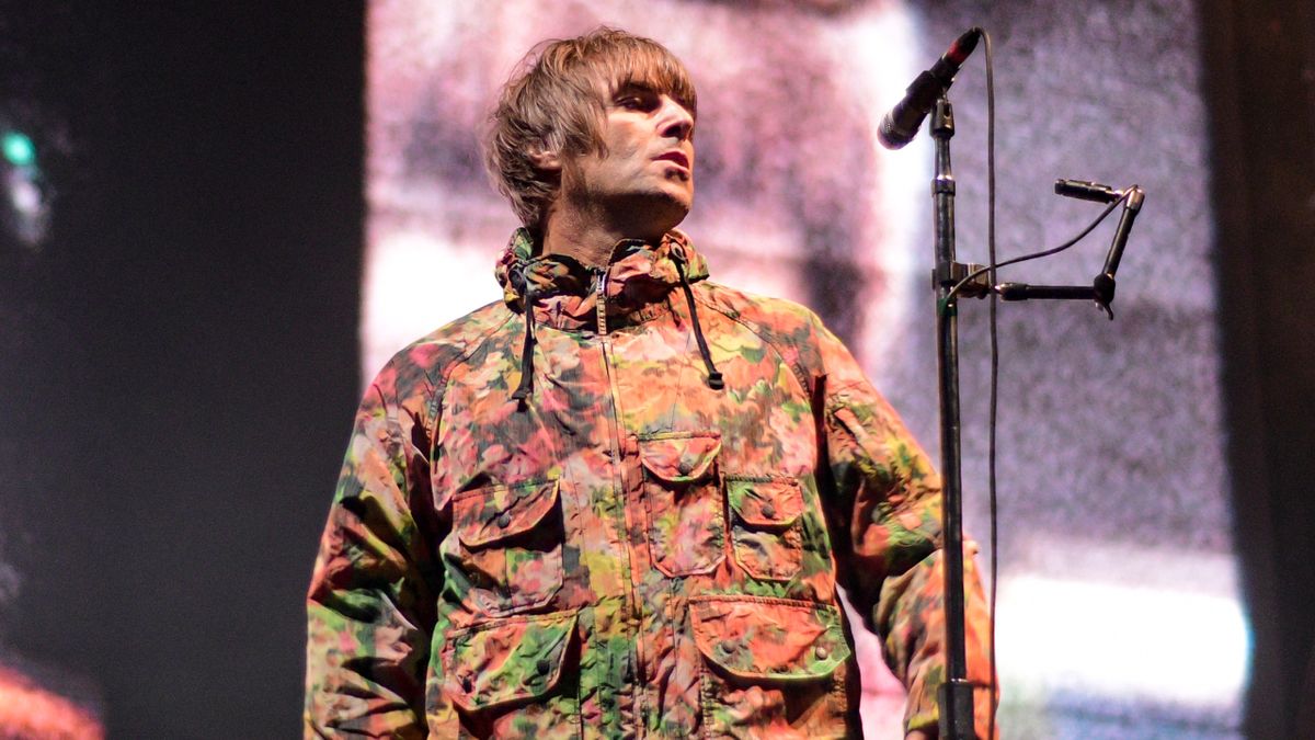 Liam Gallagher live on stage