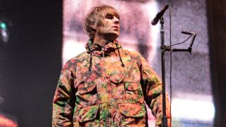 Liam Gallagher live on stage