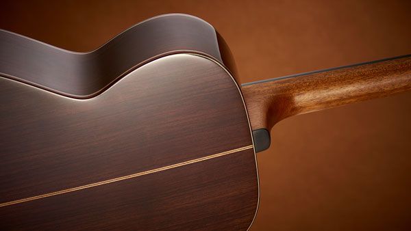 ￼The high-gloss finish wonderfully showcases the solid rosewood