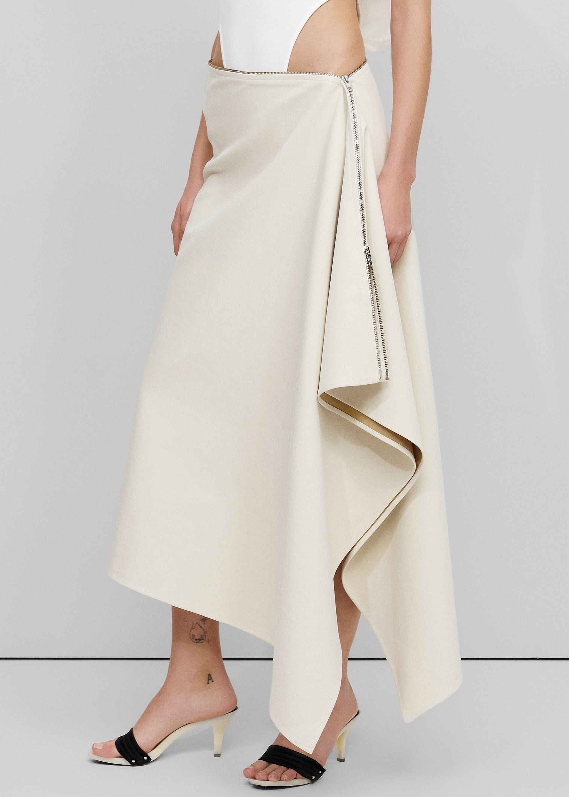 Bevza Canvas Long Skirt - Canvas