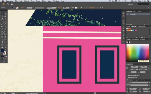 Adobe Illustrator CS6: The expandable sampling area