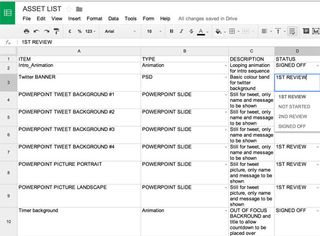 Google Docs screengrab