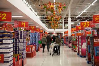 Asda Aisle in Wandsworth - London UK