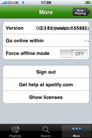 Spotify on iphone