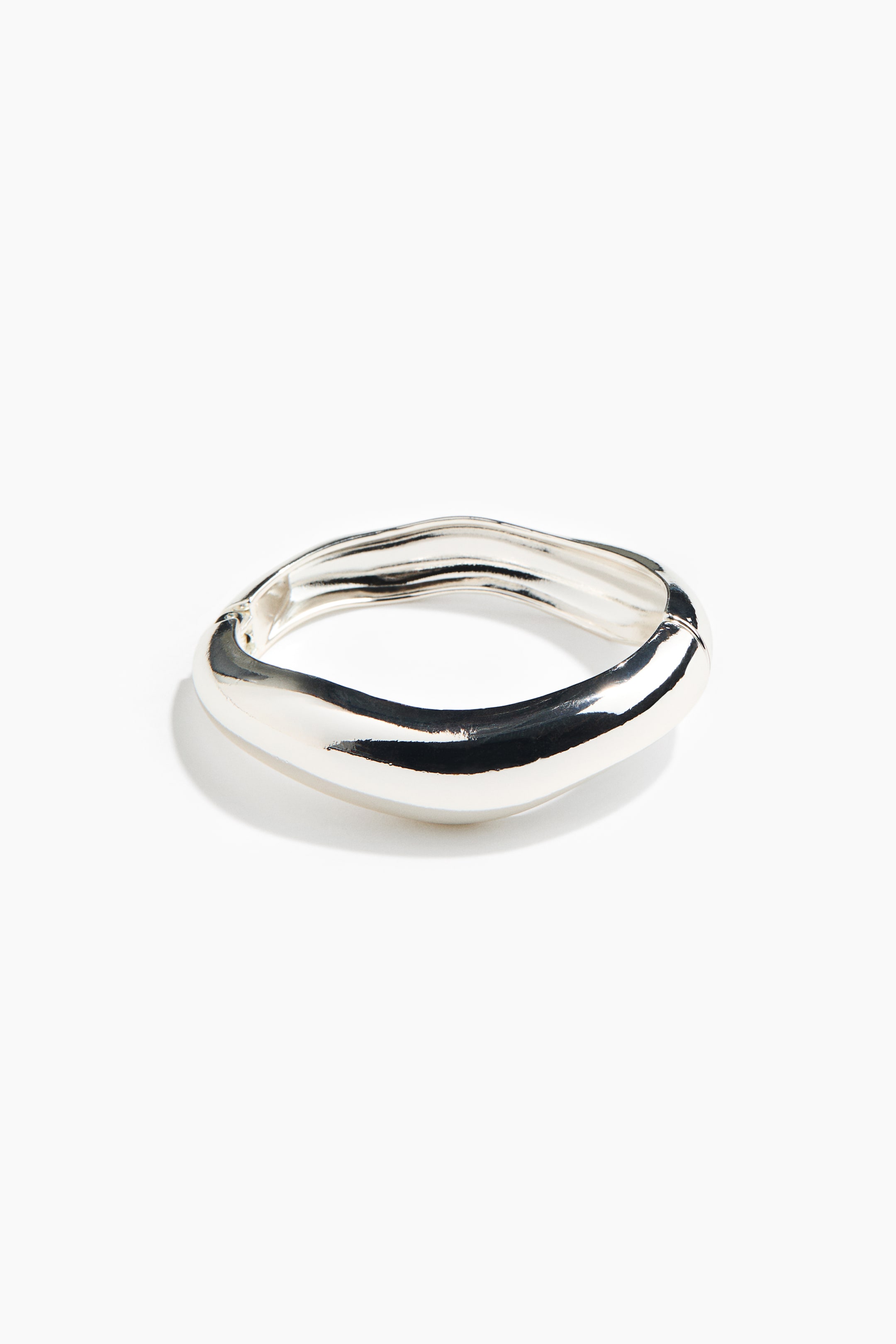 Hinged Cuff Bracelet - Gold-Colored