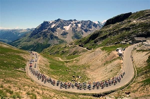 The Alps offered a stunning scenery