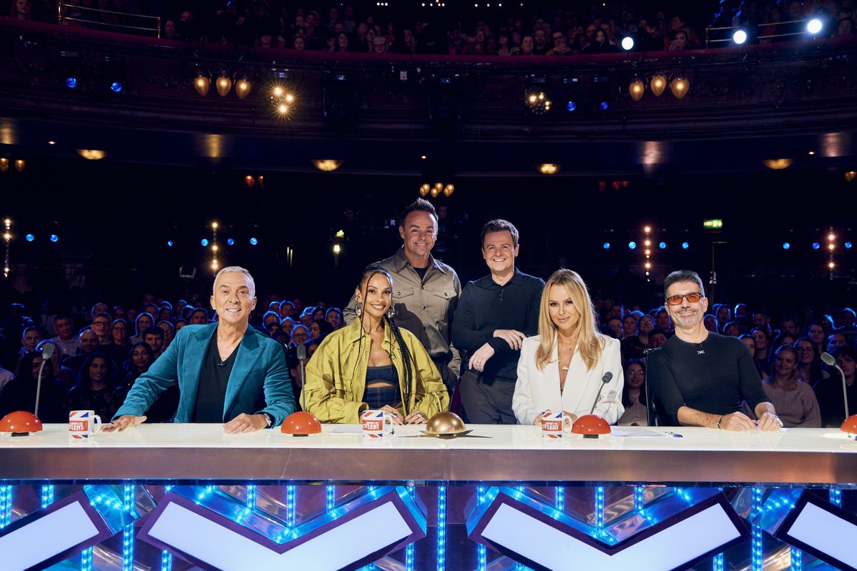 Britain&#039;s Got Talent Bruno Tonioli, Alesha Dixon, Amanda Holden, Simon Cowell and hosts Ant and Dec