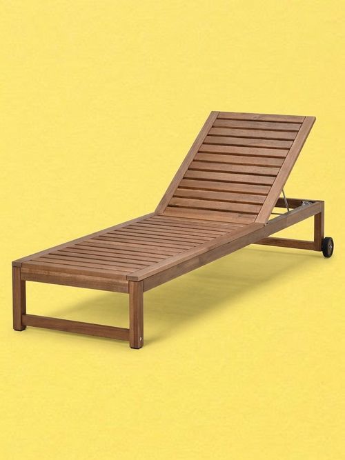 N&Auml;mmar&Ouml; Chaise - Outdoor Light Brown Stained