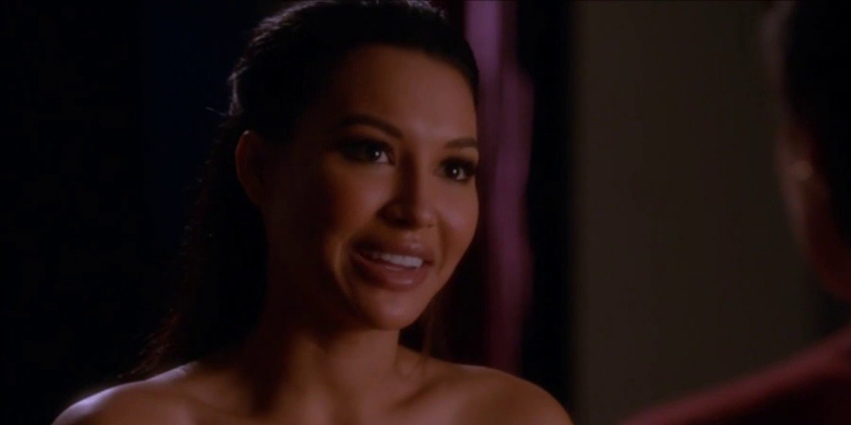 Naya Rivera as Santana Lopez on Glee