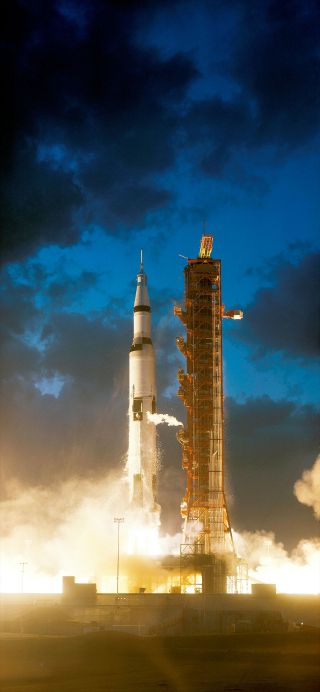 The launch of NASA's first Saturn V rocket on the Apollo 4 mission marked the first use of Kennedy Space Center's Pad 39A in Florida on Nov. 9, 1967.