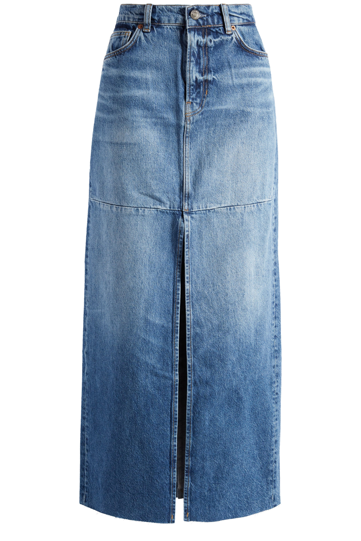 Reformation Tazz Denim Maxi Skirt