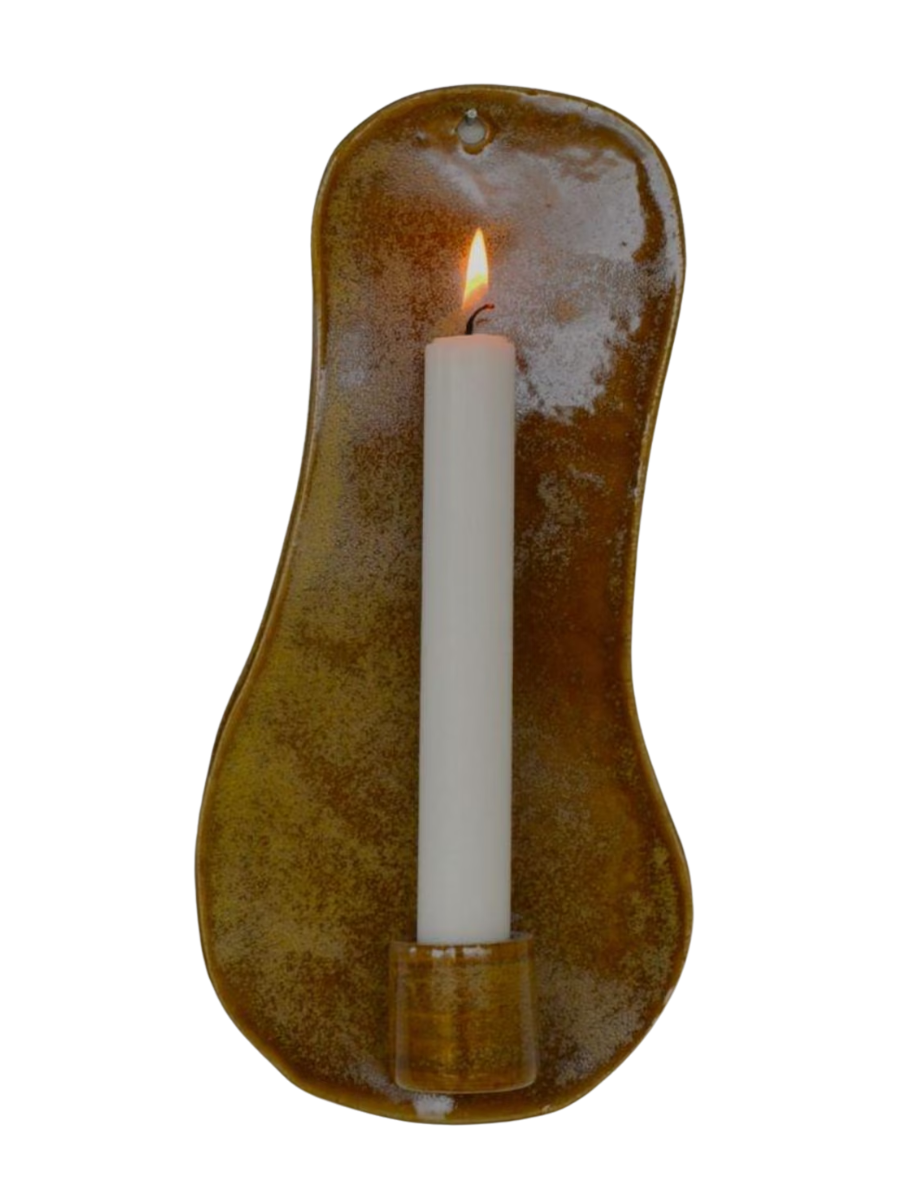 Abstract Ceramic Wall Sconce