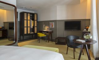 Interior design of hotel room