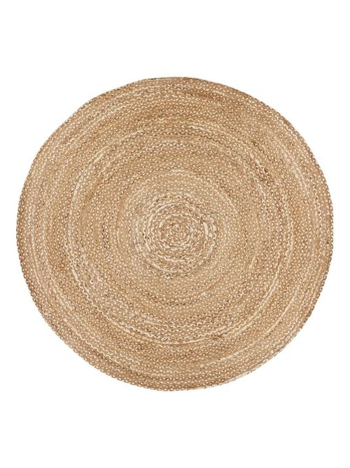 Jute Round Rug, Natural