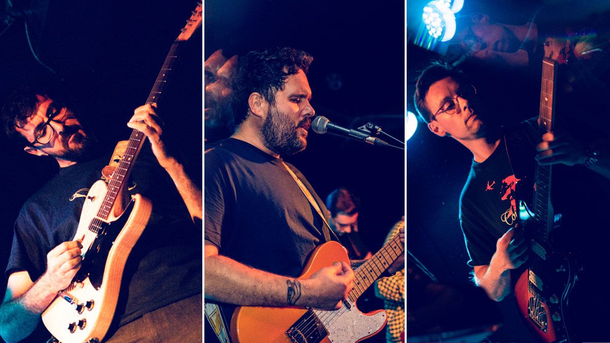 Lakes&#039; triple-guitar lineup (L-R): Gareth Arthur, Roberto Cappellina and Rob Vacher