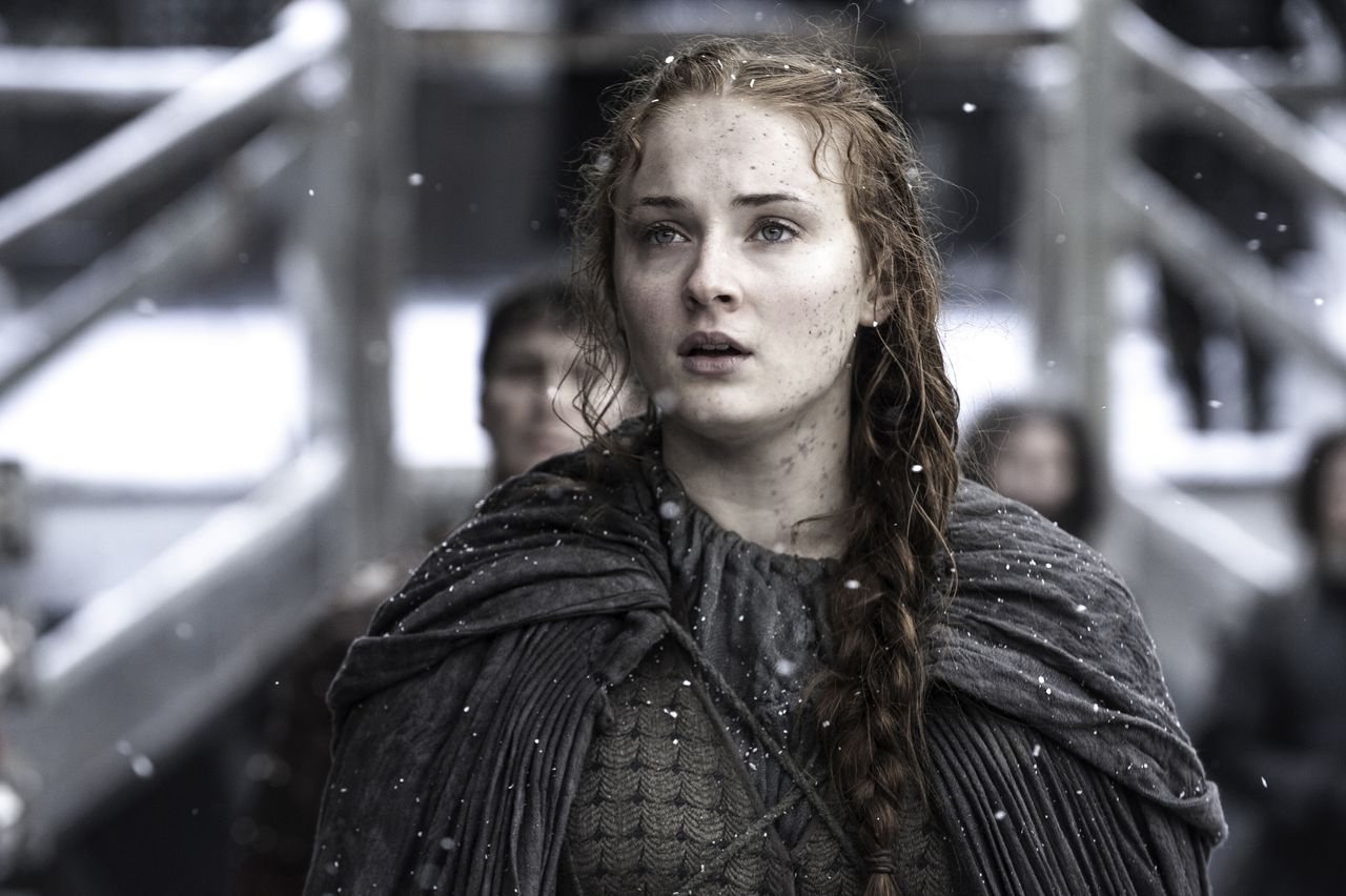 Sophie Turner portrays Sansa Stark in Game of Thrones.