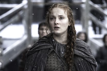 Sophie Turner portrays Sansa Stark in Game of Thrones.