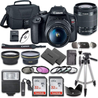 Canon EOS Rebel T7 DSLR Camera Bundle:  was $749, now $599 at Amazon (save $150)