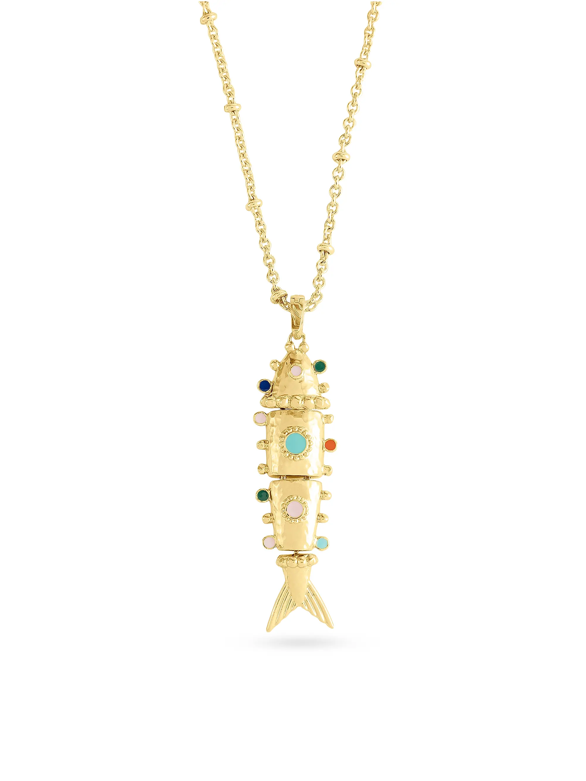 Milos 18k-Gold-Plated &amp;amp; Enamel Medium Fish Charm