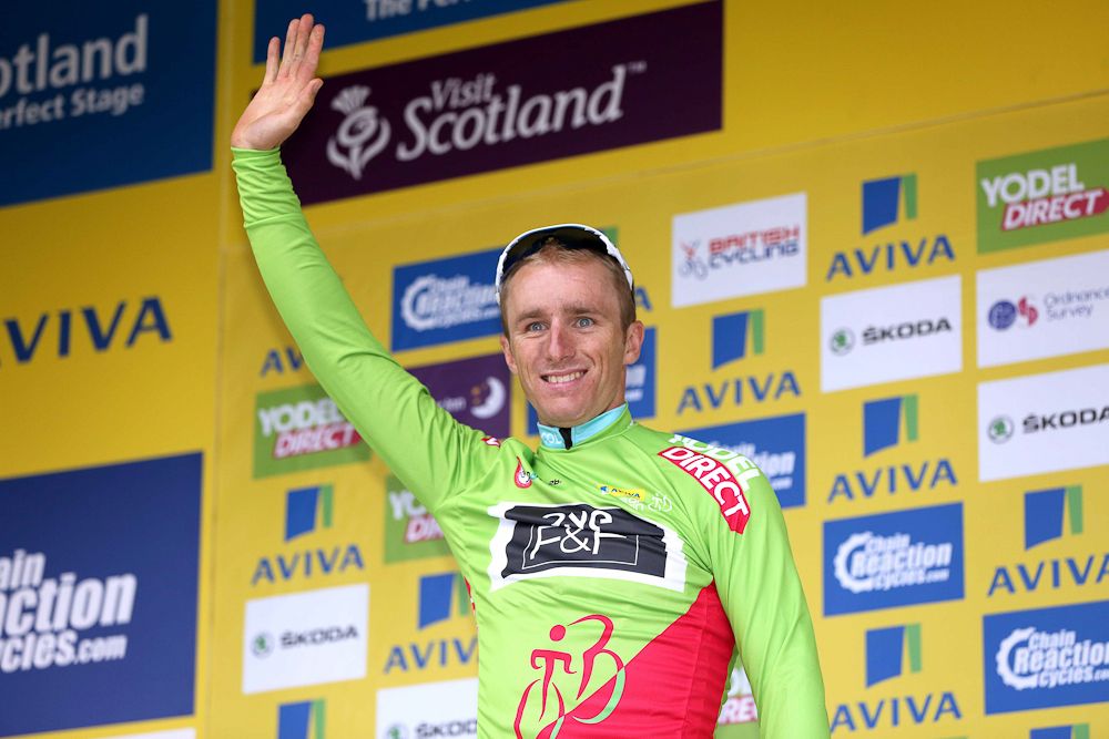 Peter Williams in the sprint jersey.