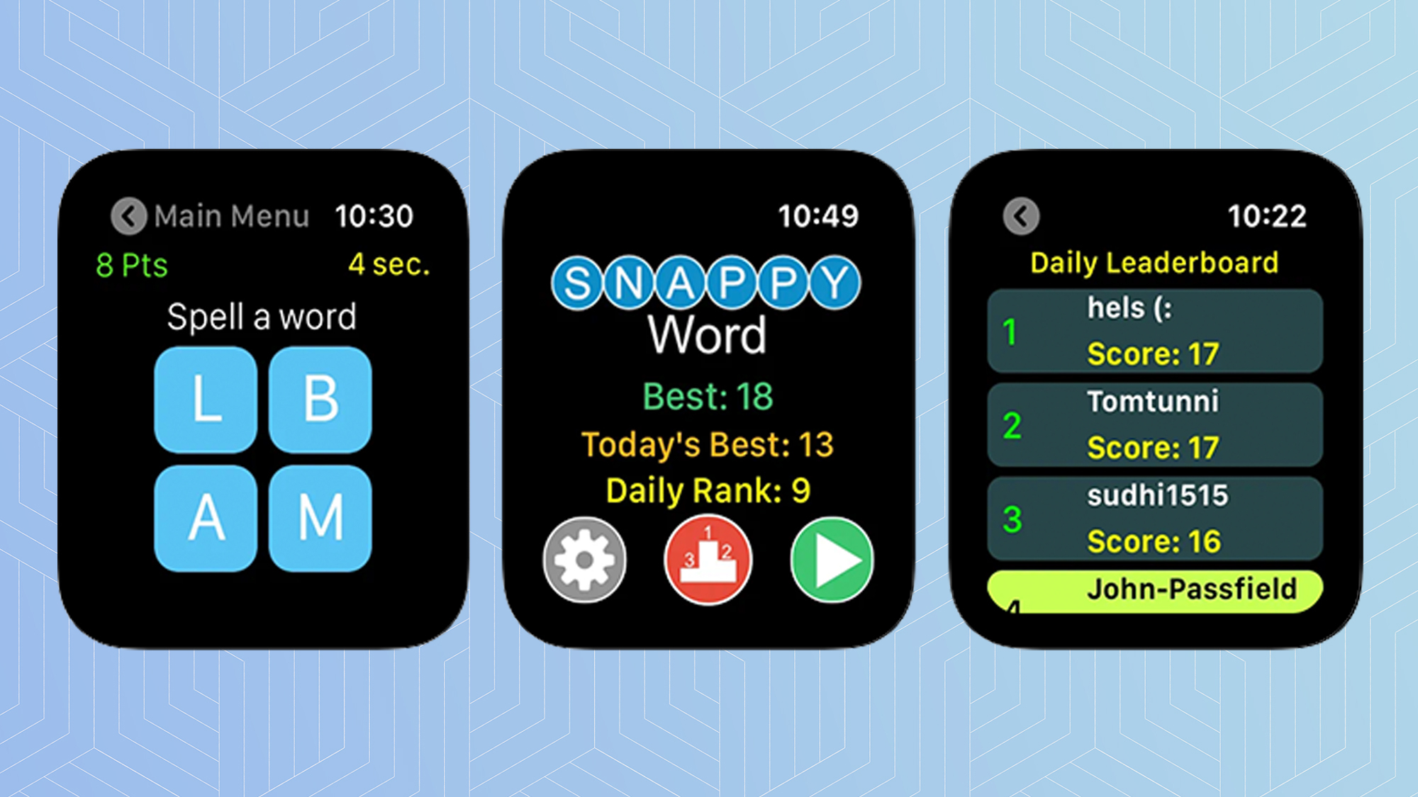 best apple watch apps: Snappy Word