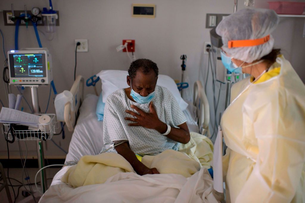 A person recovers from coronavirus in Houston.