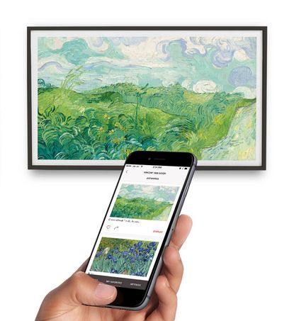 This electronic frame can hold all your art at once.