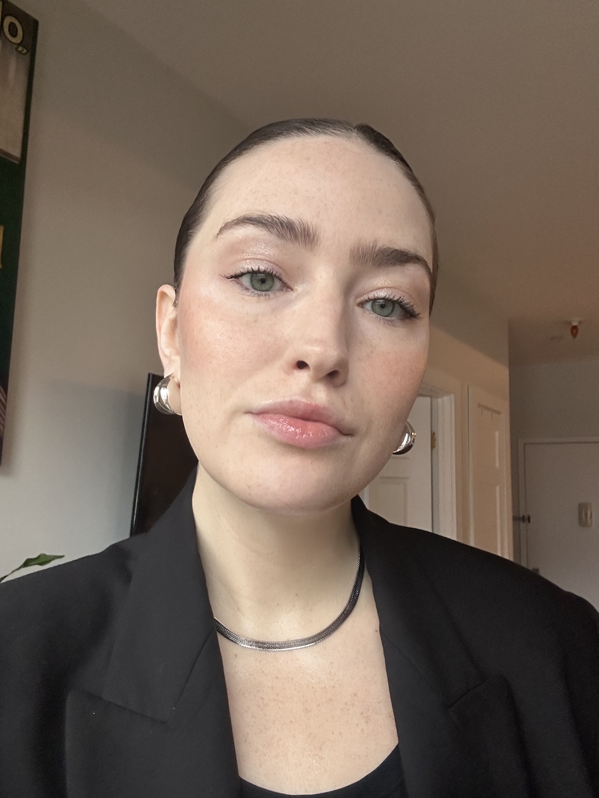 Katie Berohn tests Kiehl's Lip Balm #1.