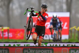 RIJKEVORSEL BELGIUM NOVEMBER 22 Maghalie Rochette of Canada and Team SpecializedFeedback Sports during the 9th Superprestige Merksplas 2020 Women Elite SuperprestigeCX SPMerksplas CX on November 22 2020 in Rijkevorsel Belgium Photo by Luc ClaessenGetty Images