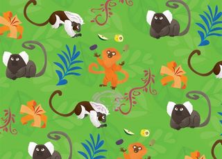 Tiger Tea - Monkey Wrapping Paper
