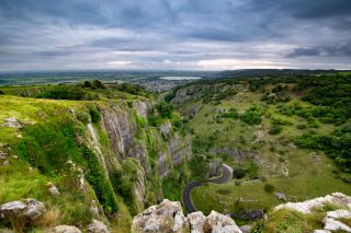 The windy road through Cheddar Gorge !