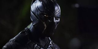 Black Panther (Chadwick Boseman) standing in Black Panther (2018)