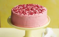 pink speckled beetroot cake