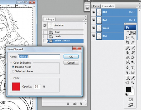 layer bg colour lines