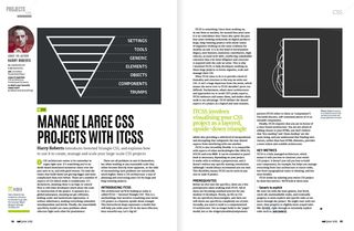 We take an exclusive look at ITCSS, Harry Roberts' methodology for managing large-scale CSS projects.