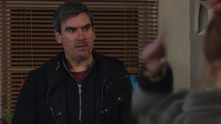 When furious Cain Dingle erupts his rage scares Kyle so much he runs away.