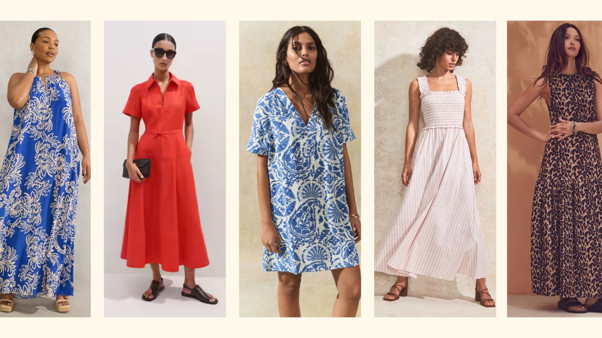 five women wearing some of the best summer dresses