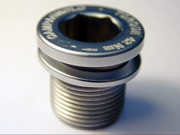 The two halves of the bottom bracket shell lock together.