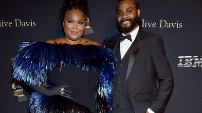 Lizzo and Myke Wright attend the Pre-GRAMMY Gala & GRAMMY Salute to Industry Icons Honoring Julie Greenwald and Craig Kallman on February 04, 2023 in Los Angeles, California