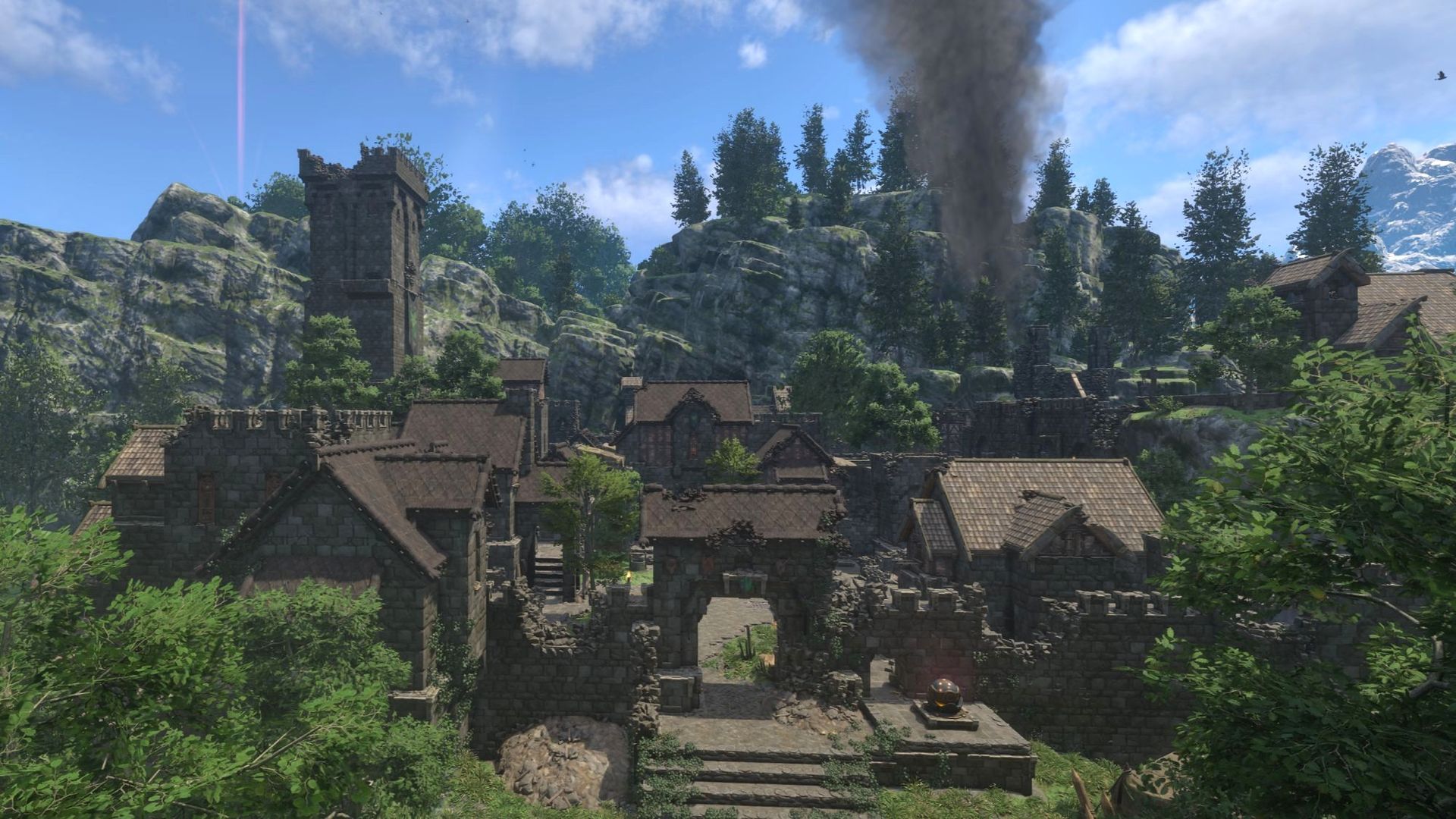 Enshrouded - Fort Kelvin, a town in the Springlands