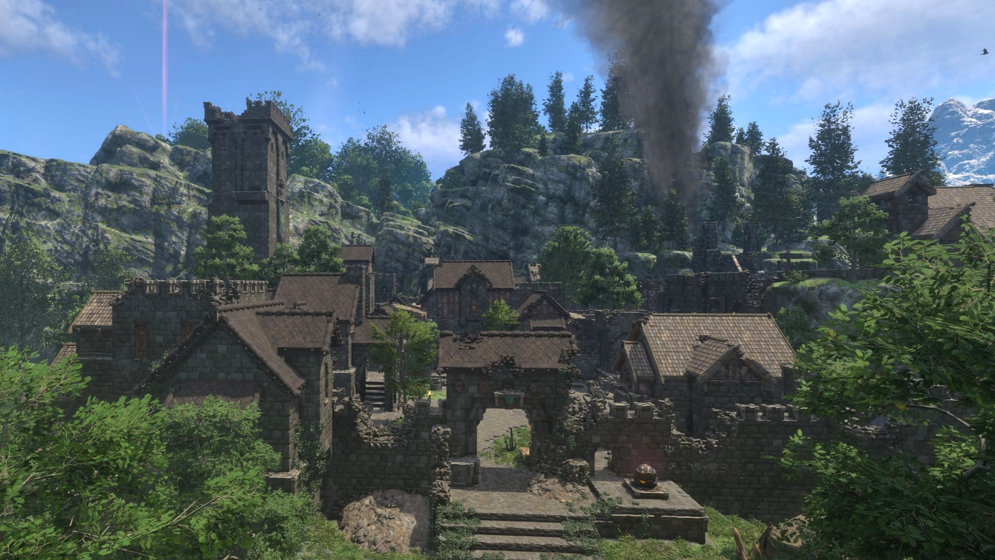 Enshrouded - Fort Kelvin, a town in the Springlands