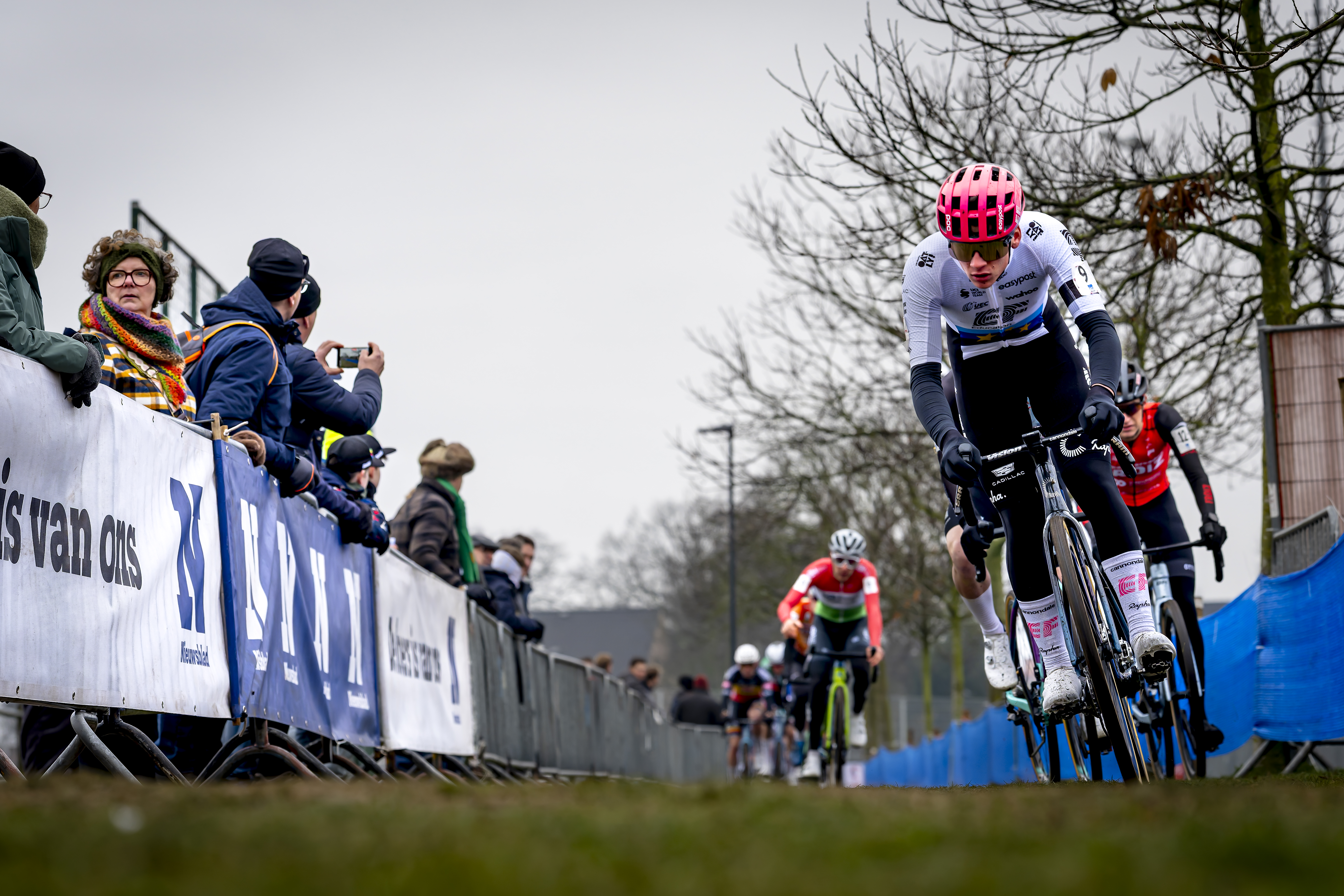 Mattia Agostinacchio rides on the grass