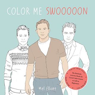 Coloring Book With Three Male Celebs on the cover