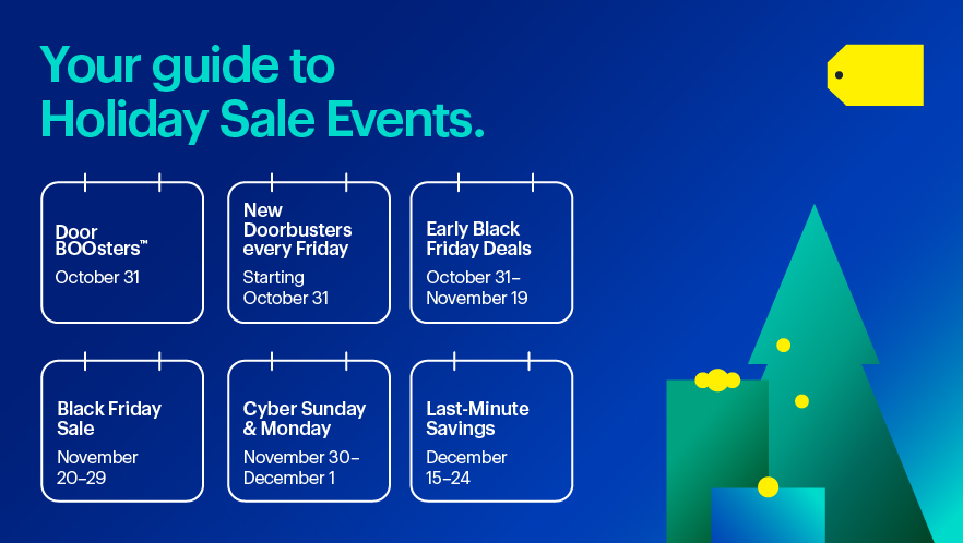 Best Buy holiday sales calendar for 2025
