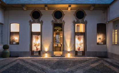 Designed by Luigi Scialanga Giambattista Valli's Milan flagship is a decadent enclave on courtyard Via Sant'Andrea