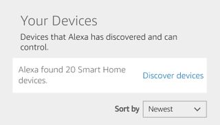 Alexa smart home connection