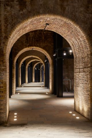 arches cut out from the old industrial site at Borough Yards in London